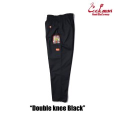 画像3: COOKMAN  Chef Pants Double knee Black (Black) (3)