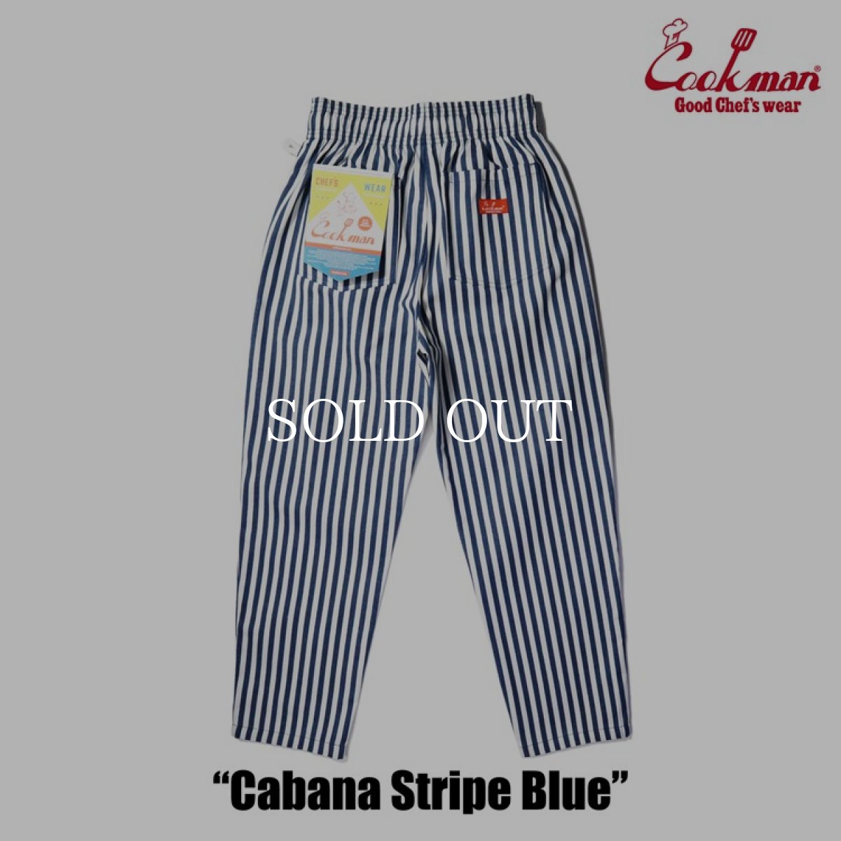 画像3: COOKMAN  Chef Pants Cabana Stripe Blue (Blue) (3)