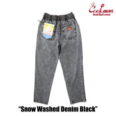 画像3: COOKMAN  Chef Pants Snow Washed Denim Black (Black) (3)