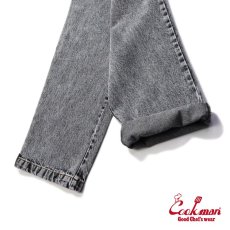 画像8: COOKMAN  Chef Pants Snow Washed Denim Black (Black) (8)