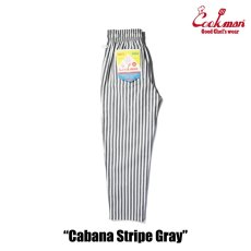 画像2: COOKMAN  Chef Pants Cabana Stripe Gray (Gray) (2)