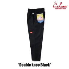 画像2: COOKMAN  Chef Pants Double knee Black (Black) (2)
