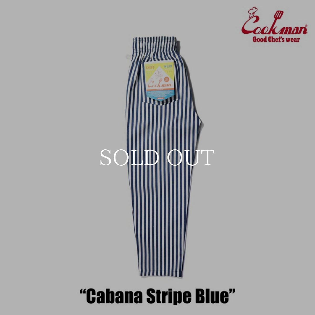 画像2: COOKMAN  Chef Pants Cabana Stripe Blue (Blue) (2)
