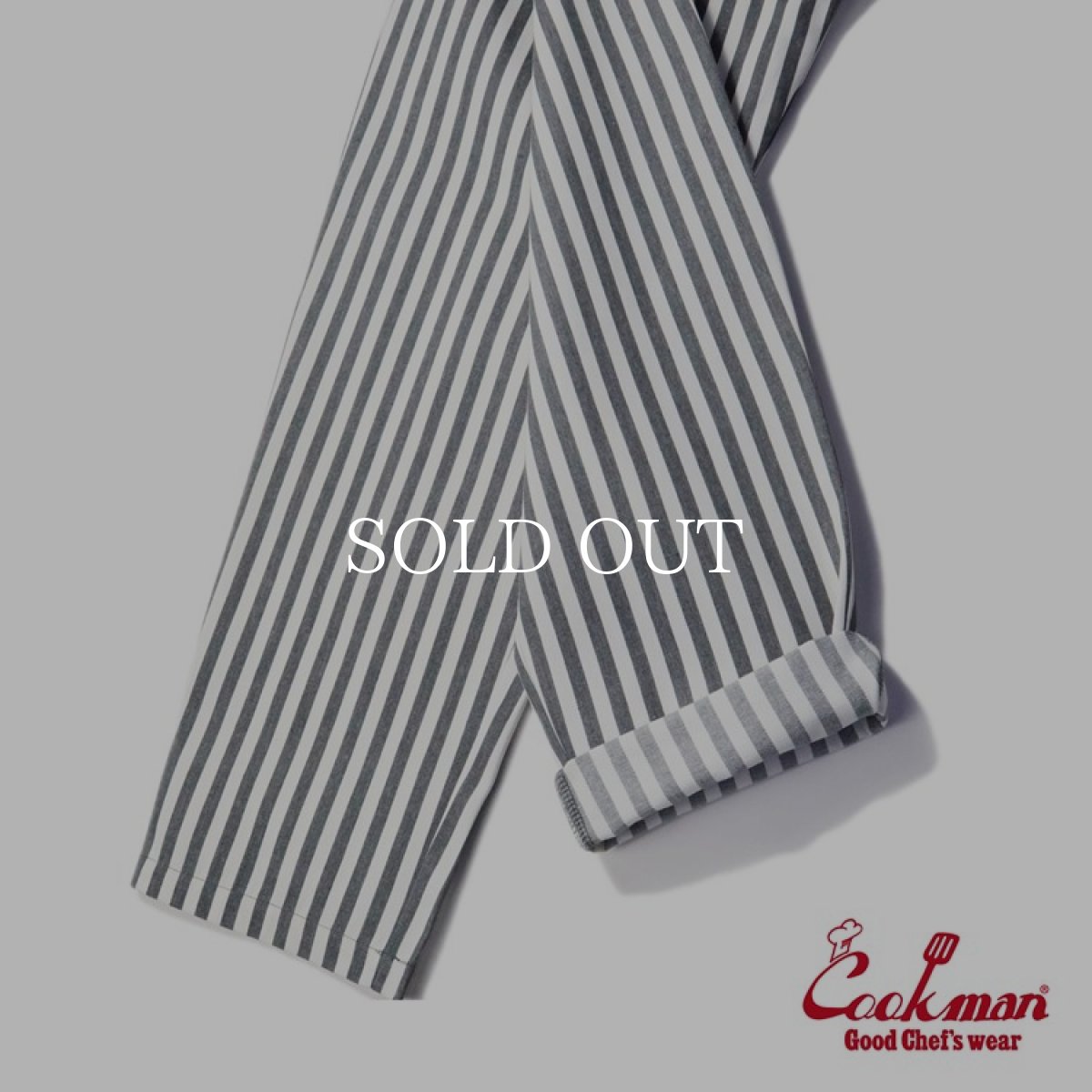 画像8: COOKMAN  Chef Pants Cabana Stripe Gray (Gray) (8)