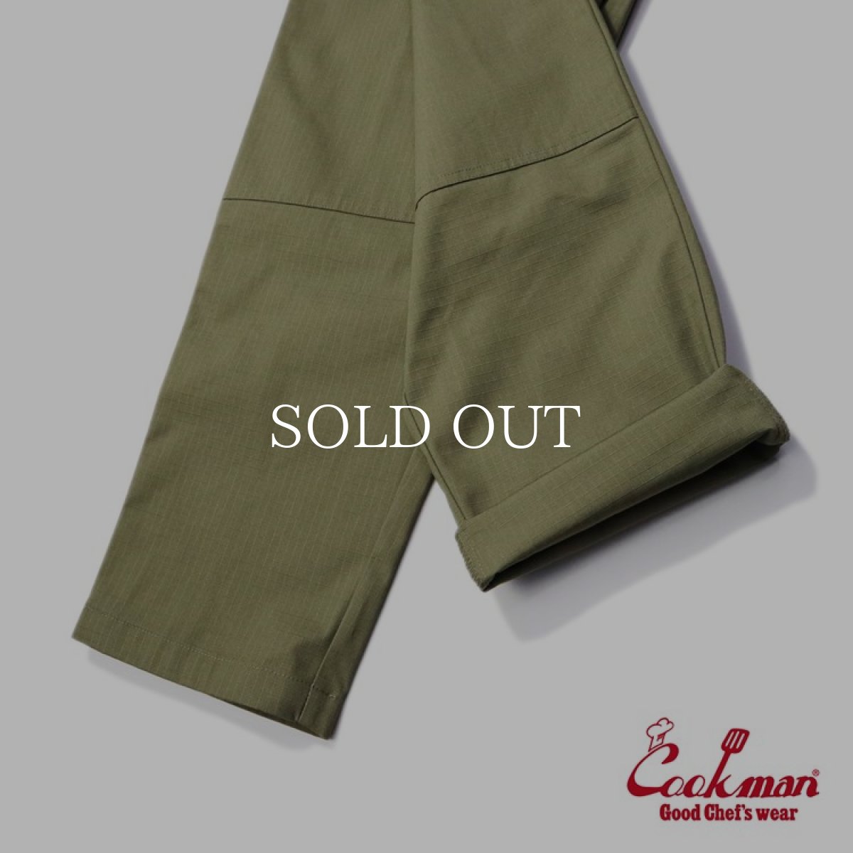 画像10: COOKMAN  Chef Pants Double knee Olive (Olive) (10)