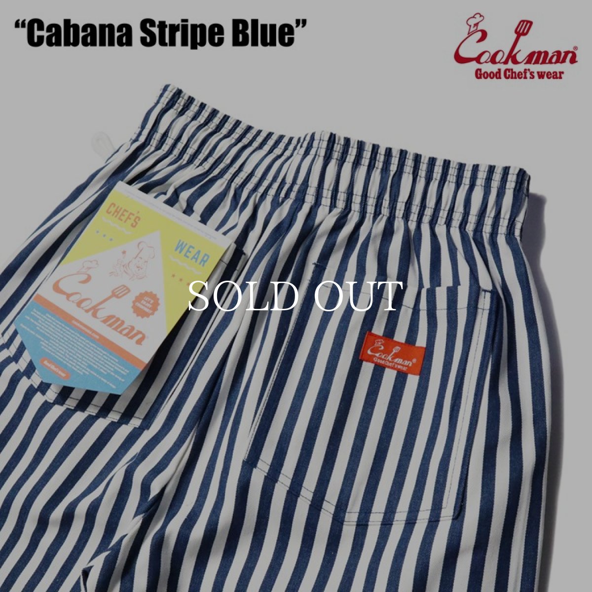 画像6: COOKMAN  Chef Pants Cabana Stripe Blue (Blue) (6)