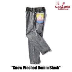 画像10: COOKMAN  Chef Pants Snow Washed Denim Black (Black) (10)