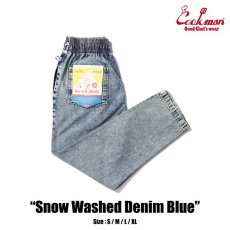 画像1: COOKMAN  Chef Pants Snow Washed Denim Blue (Blue) (1)