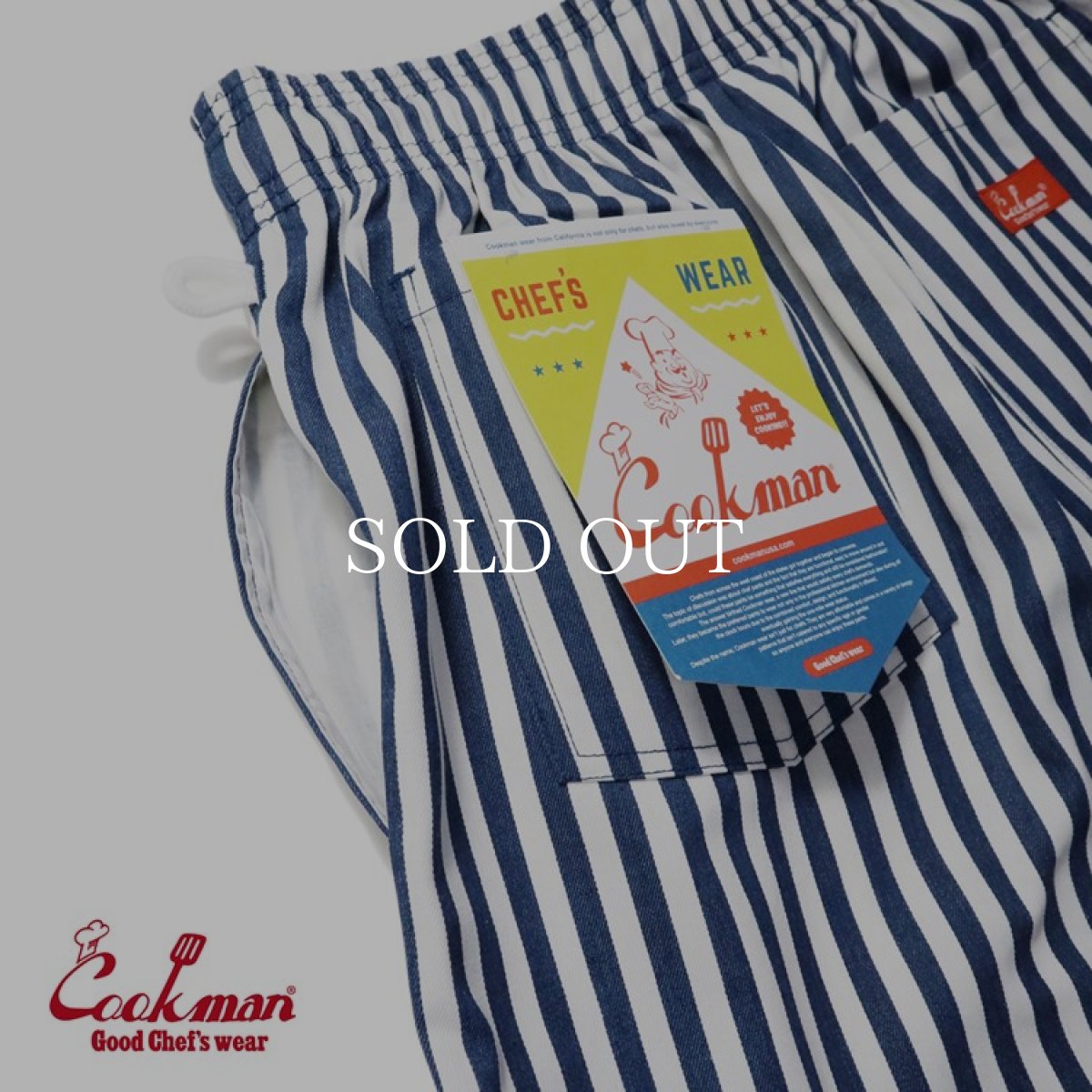 画像9: COOKMAN  Chef Pants Cabana Stripe Blue (Blue) (9)