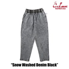 画像4: COOKMAN  Chef Pants Snow Washed Denim Black (Black) (4)