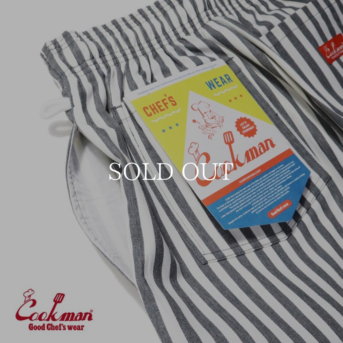 画像9: COOKMAN  Chef Pants Cabana Stripe Gray (Gray) (9)