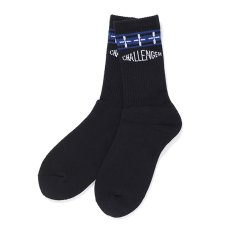 画像1: CHALLENGER  CRUSHER SOCKS (BLACK) (1)