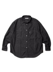 画像1: COOTIE   Denim Work Shirt (Black One Wash) (1)