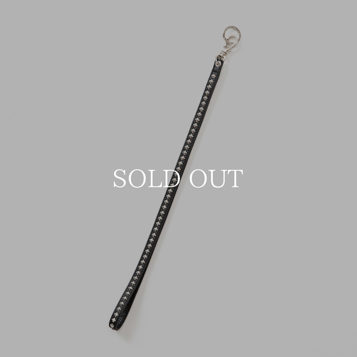 画像1: CALEE  Studs leather neck strap (Black) (1)