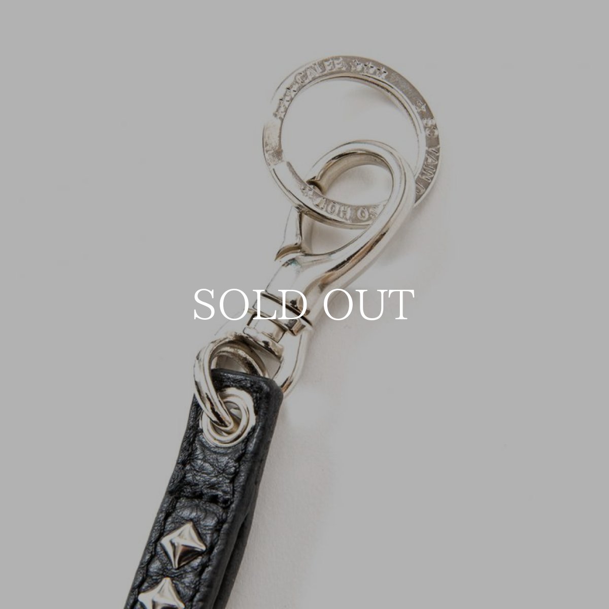 画像2: CALEE  Studs leather neck strap (Black) (2)