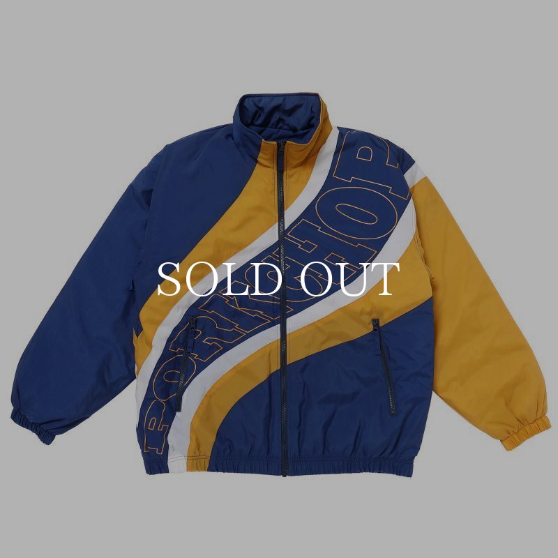 PORKCHOPナイロンジャケット 青/黄 PORKCHOP GARAGE SUPPLY SPORT JKT (NVY×MTD) P0236 公式通販