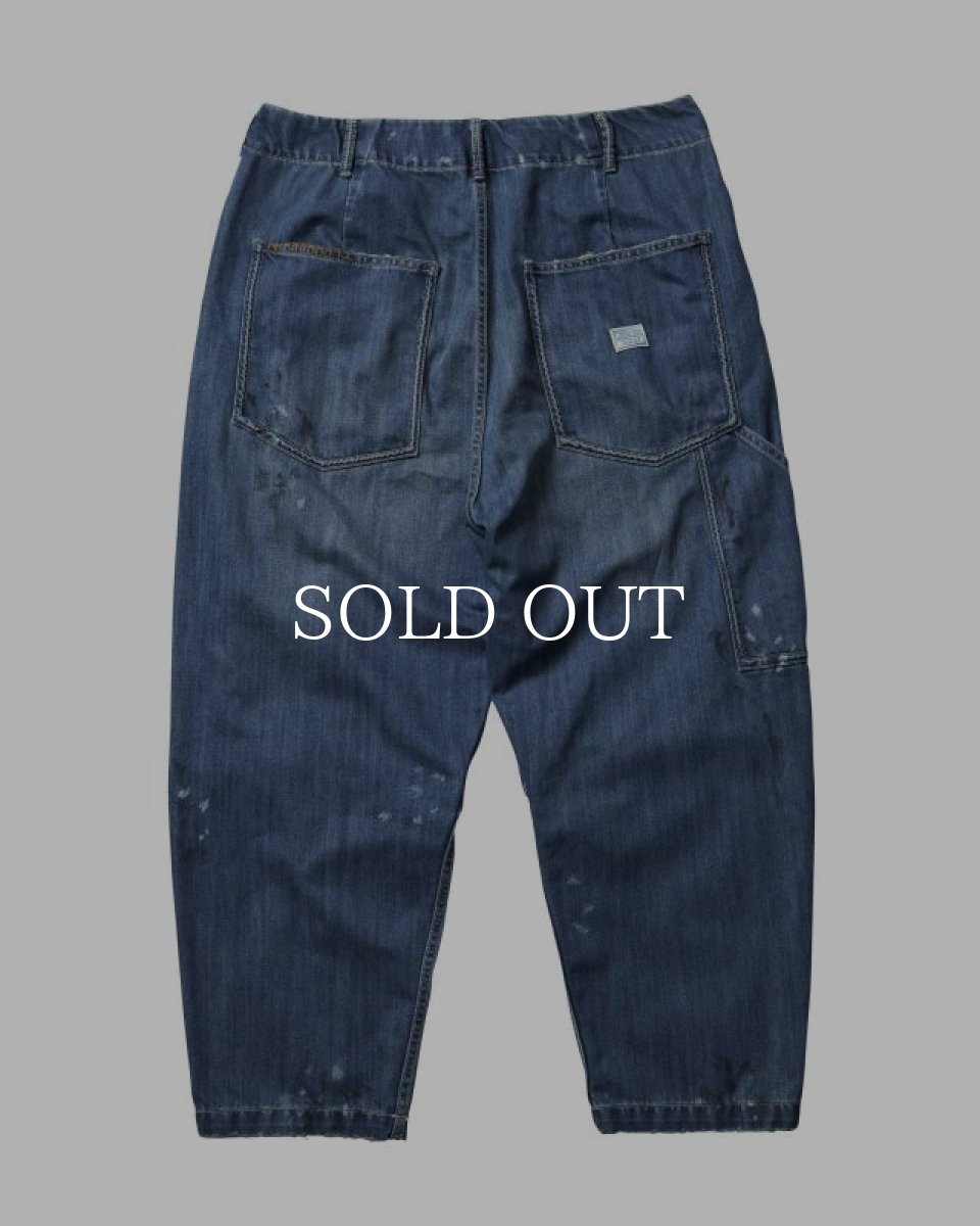画像2: Liberaiders  DENIM SARROUEL PANTS (INDIGO) (2)