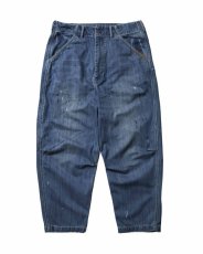 画像1: Liberaiders  DENIM SARROUEL PANTS (INDIGO) (1)