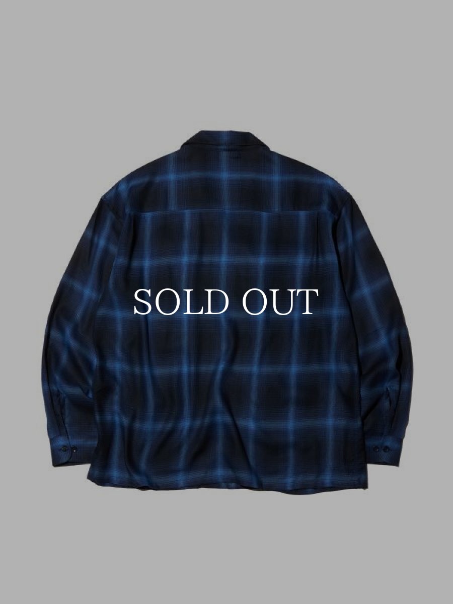 画像2: RADIALL  EASY - OPEN COLLARED SHIRT L/S (Midnight Navy) (2)