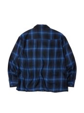 画像2: RADIALL  EASY - OPEN COLLARED SHIRT L/S (Midnight Navy) (2)