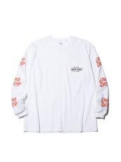 画像1: RADIALL  POSSE - CREW NECK T-SHIRT L/S (White) (1)