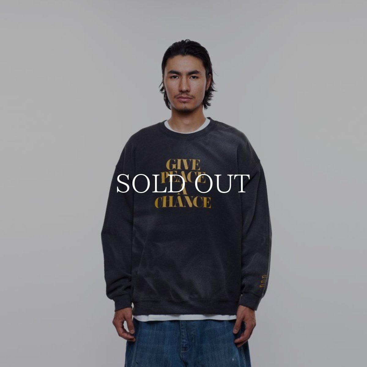 画像7: Liberaiders  VINTAGE WASH CREWNECK (BLACK) (7)