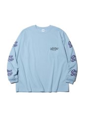 画像1: RADIALL  POSSE - CREW NECK T-SHIRT L/S (Sky Blue) (1)