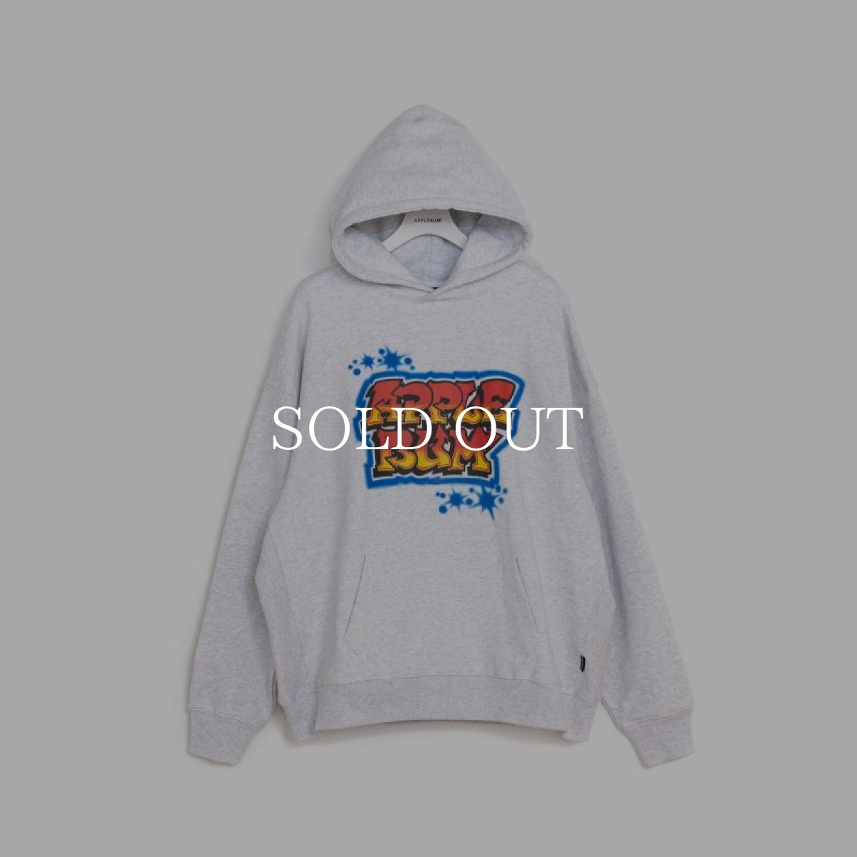 画像1: APPLEBUM  "Graffiti Logo" Sweat Parka (Ash) (1)
