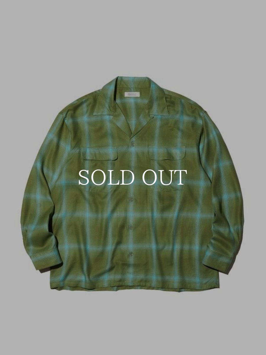 画像1: RADIALL  EASY - OPEN COLLARED SHIRT L/S (Leaf Green) (1)