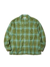 画像1: RADIALL  EASY - OPEN COLLARED SHIRT L/S (Leaf Green) (1)