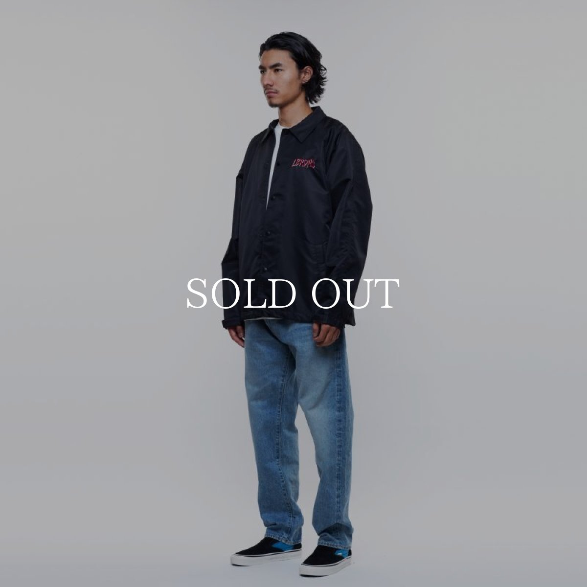 画像7: Liberaiders  METAL LOGO NYLON COACH JACKET (BLACK) (7)