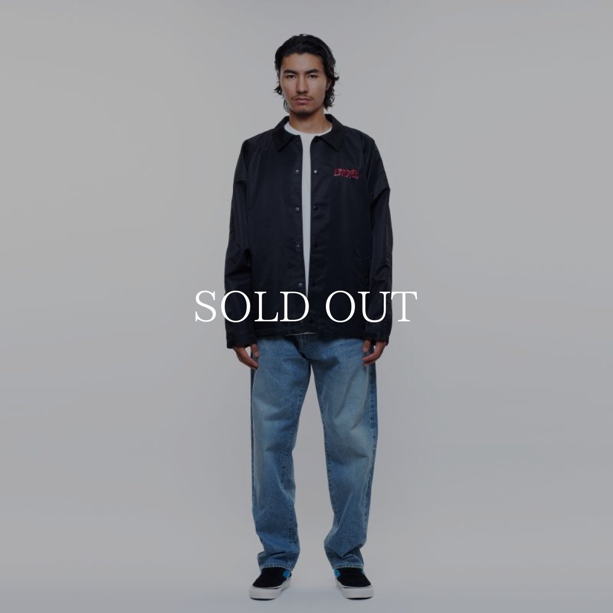 画像6: Liberaiders  METAL LOGO NYLON COACH JACKET (BLACK) (6)