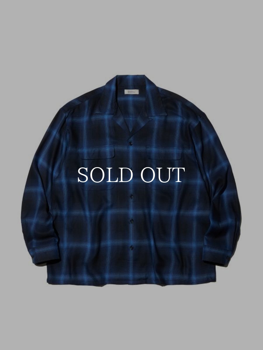 画像1: RADIALL  EASY - OPEN COLLARED SHIRT L/S (Midnight Navy) (1)