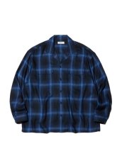 画像1: RADIALL  EASY - OPEN COLLARED SHIRT L/S (Midnight Navy) (1)