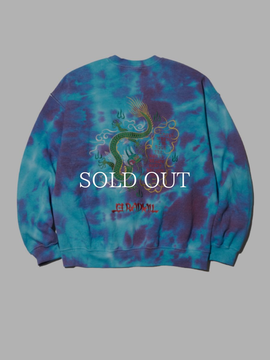 画像2: RADIALL  UP IN SMOKE C.N. SWEATSHIRT L/S (Blue) (2)