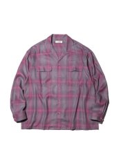 画像1: RADIALL  EASY - OPEN COLLARED SHIRT L/S (Smoke Pink) (1)