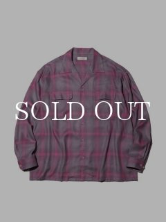 トップス RADIALL CHEV / NAVY STRIPE RADIALL CHEV - REGULAR COLLARED SHIRT L/S RAD-24SS-SH003