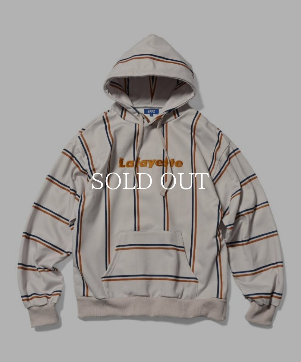 画像1: LFYT  MEXICAN STRIPE Lafayette LOGO HOODIE (NATURAL) (1)