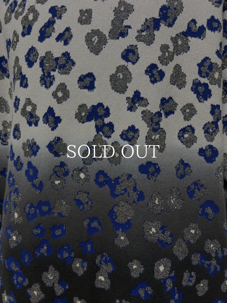 画像3: KIDILL  PULLOVER KNIT - COLLABORATION WITH rurumu: (GREY FLOWER - BLACK OVERDYE) (3)