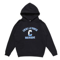 画像1: CHALLENGER  COLLEGE HOODIE (BLACK) (1)