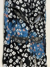 画像3: KIDILL  WIDE ZIP PANTS - TEXTILE DESIGN BY MAYA SHIBASAKI (BLACK FLOWER) (3)