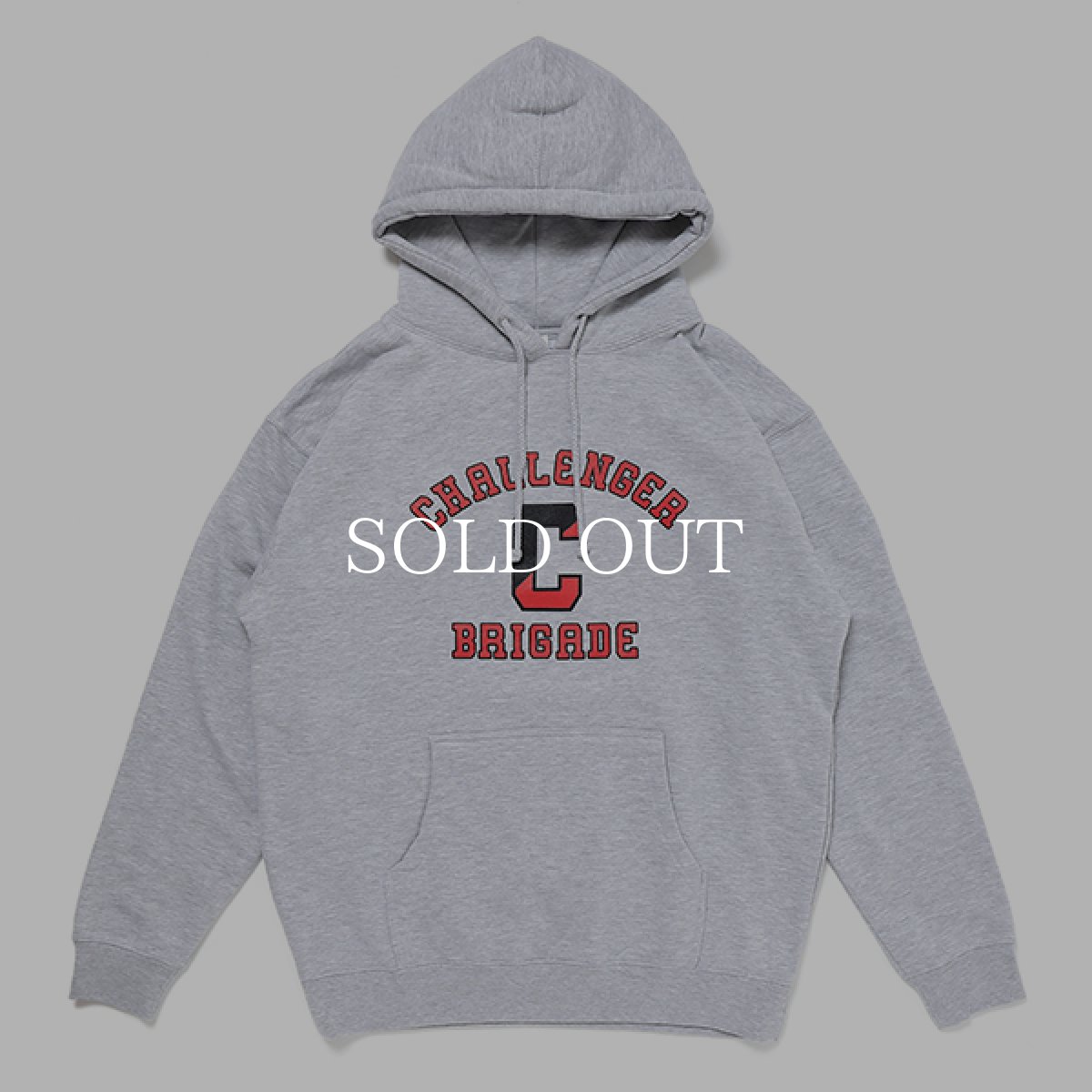 画像1: CHALLENGER  COLLEGE HOODIE (ASH GRAY) (1)