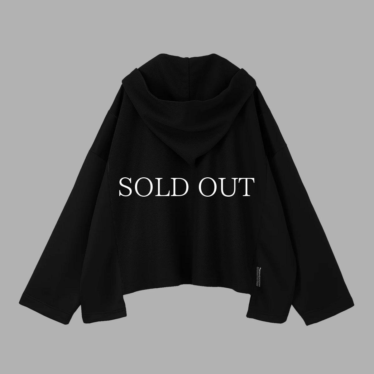 画像2: MAGIC STICK  JERSEY MEXICAN PONCHO PARKA (DOUBLE BLACK) (2)