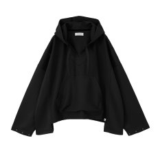 画像1: MAGIC STICK  JERSEY MEXICAN PONCHO PARKA (DOUBLE BLACK) (1)