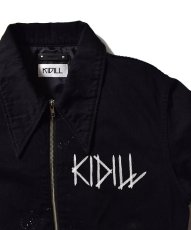 画像2: MINEDENIM  × KIDILL VIETNAM JACKET - DISTRESSED DENIM - EMBROIDERY (BLACK) (2)