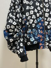 画像3: KIDILL  MA-1 JACKET - TEXTILE DESIGN BY MAYA SHIBASAKI (BLACK FLOWER) (3)
