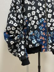 画像3: KIDILL  MA-1 JACKET - TEXTILE DESIGN BY MAYA SHIBASAKI (BLACK FLOWER) (3)