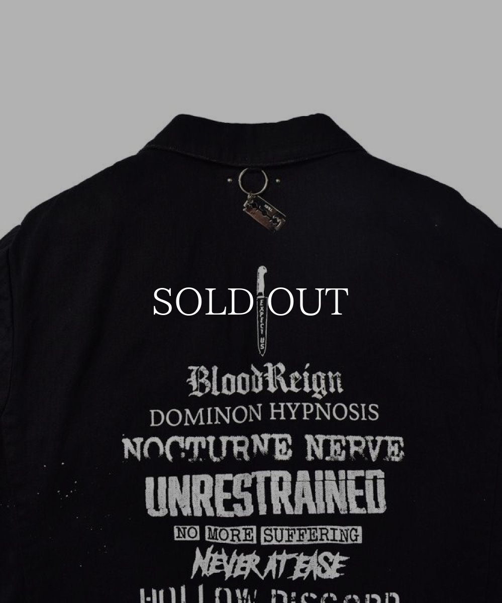 画像7: MINEDENIM  × KIDILL DENIM TAILORED JACKET - DISTRESSED DENIM (BLACK) (7)