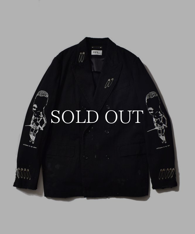 【✨新品✨】KIDILL◎LAYERD DENIM JACKET 黒 ✨新品✨】KIDILL◎LAYERD DENIM JACKET 黒 - メルカリ