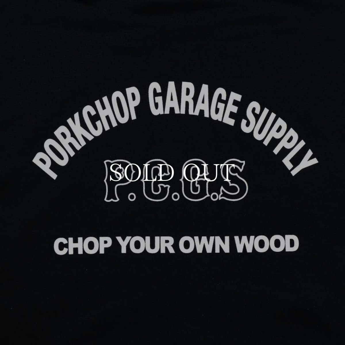 画像4: PORKCHOP GARAGE SUPPLY  ARCH LOGO HOODIE (BLACK) (4)
